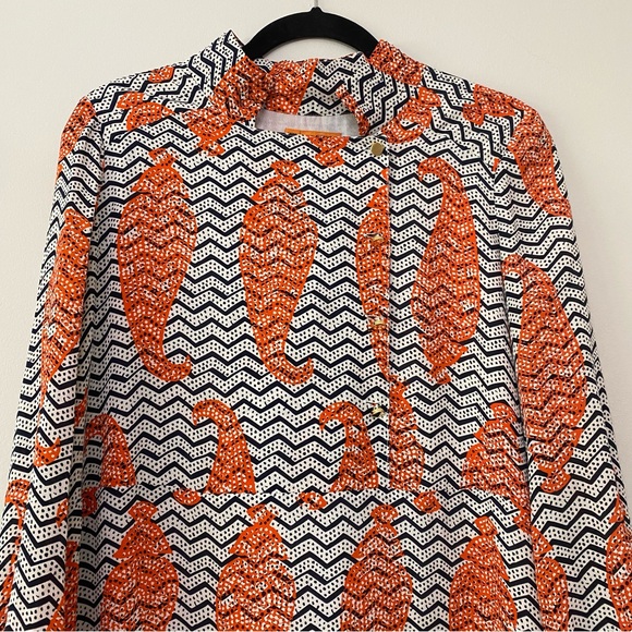 Tory Burch Thurman 100% Silk Dress with wrap belt - Picture 4 of 16